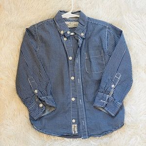 H&M Boys long sleeve button down Size 3-4